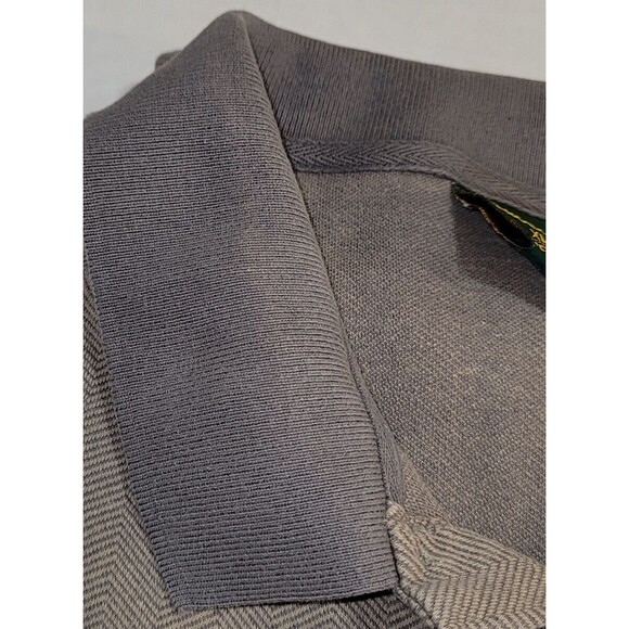 Cabela's Mens XL Brown Short Sleeve POLO Shirt Casual Golf  Herringbone - Picture 5 of 10